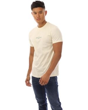 Fred Perry Embroidered T-Shirt - Blue