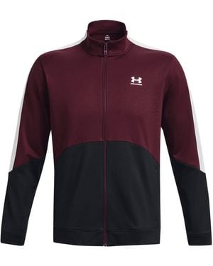 Under Armour Tricot Fashion Jacket Warmup Tops - Purple