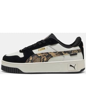 PUMA Carina Street Snake Chic Trainers Size 5 - Black