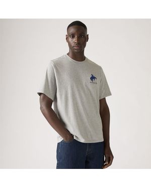 Levi's Graphic Crew Neck Short Sleeve Relaxed Fit T-Shirt - Grey