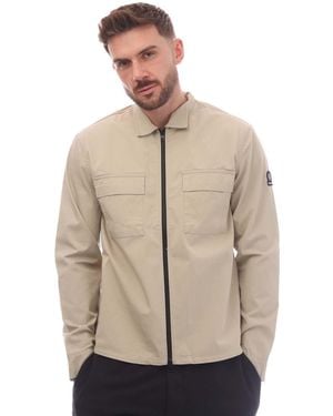 Sandbanks Zipped Overshirt - Natural