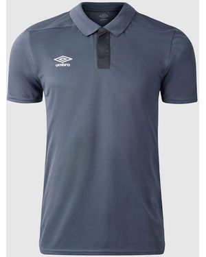 Umbro Premier Poly Polo Shirt - Blue