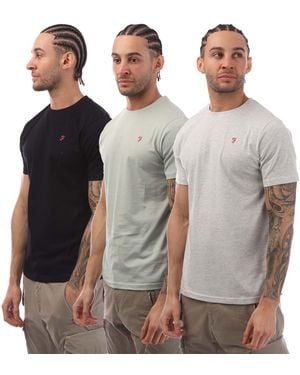 Farah Laven 3 Pack T-Shirts - Multicolour