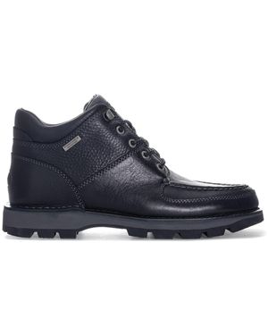 Rockport Umbwe Ii Chukka In Boston Tan Leather - Black