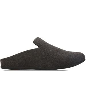 Fitflop Chrissie Ii Haus E01 Felt Slippers - Black