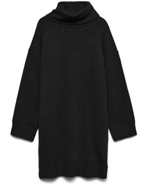 Vero Moda Roll Neck Jumper Dress - Black