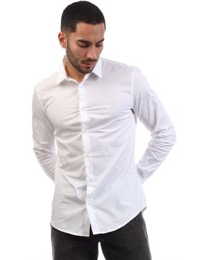 Emporio Armani Stretch Nylon Blend Shirt - White