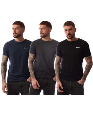 Bench 3 Pack T Shirts - Blue