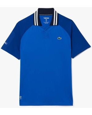 Lacoste Tennis X Daniil Medvedev Slim-fit Polo Shirt - Blue