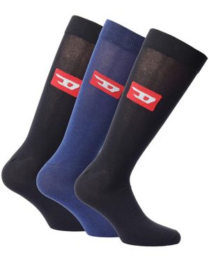 DIESEL Three Pack Socks - Blue