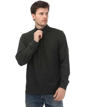 Ted Baker Bits Textured Funnel Neck Jumper - Black