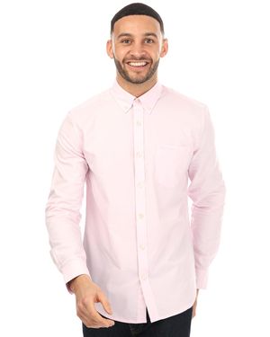 Ben Sherman Long Sleeve Oxford Shirt - Pink