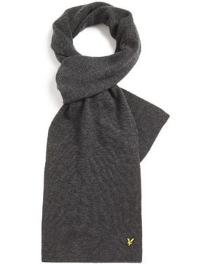 Lyle & Scott Accessories And Ribbed Scarf - Grey