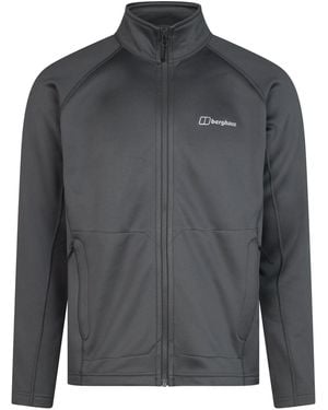 Berghaus Mock Neck High Collar Long Sleeve Raglan Sweatshirt - Grey