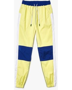Lacoste Colourblock Tracksuit Style Trousers - Yellow