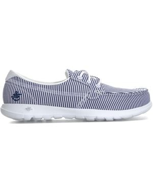 Skechers Go Walk Lite Caribbean Boat Shoes - Blue
