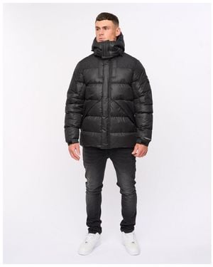 Crosshatch Panel Jacket - Black
