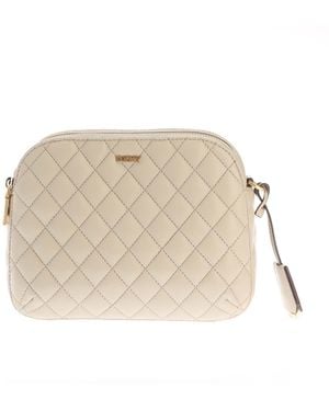 DKNY Trina Double Zip Camera Crossbody Bag - Natural
