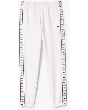 Lacoste Tapered Leg Joggers - White