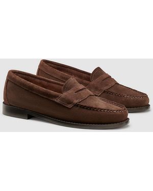 G.H. Bass & Co. Suede Willa Weejuns Loafers - Brown