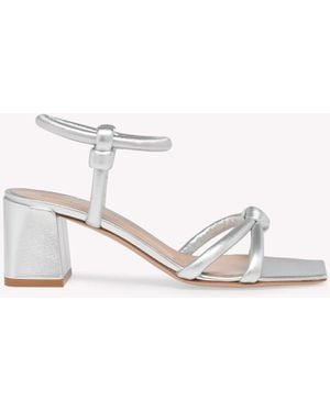 Gianvito Rossi Juno 55, Silber - Weiß