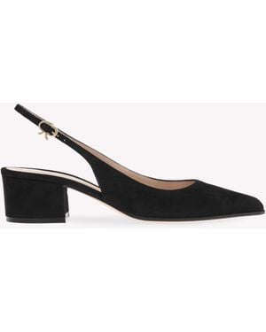 Gianvito Rossi Piper Sling 45, Slingback - Natural