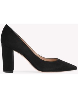Gianvito Rossi Piper Pump 85, Court Shoes, , Suede - Black