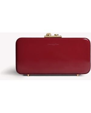 Gianvito Rossi Valì Clutch, Rot