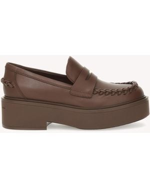 Gianvito Rossi Yuna Loafer - Brown