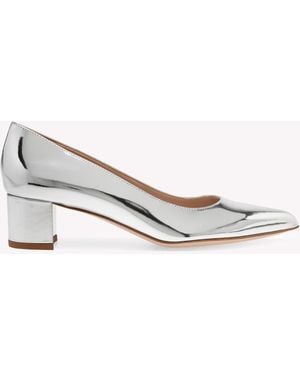 Gianvito Rossi Piper Pump 45, Argent - Blanc