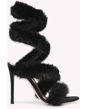 Gianvito Rossi Opera' Sandals And Mules, Nero - Black