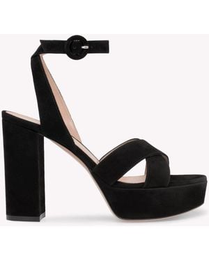Gianvito Rossi Sabrina, Platforms - Black