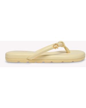 Gianvito Rossi Fiji, Flats, Crea - Natural