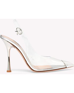Gianvito Rossi Diana, Silber - Weiß