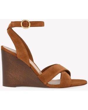 Gianvito Rossi Ines Wedge, Sandals - Brown