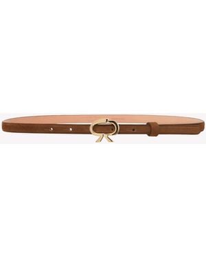Gianvito Rossi Ribbon Belt - White