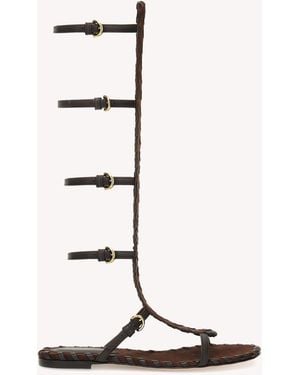 Gianvito Rossi Zaira Gladiator, Flats - Natural