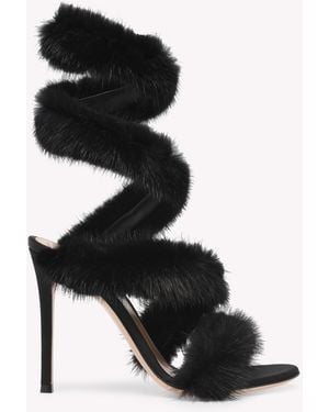 Gianvito Rossi Opera' Sandals And Mules, Nero - Black