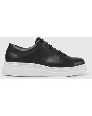 Camper Runner Up Sneakers In Calfskin - Black