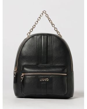 Liu Jo Faux Leather Backpack - Black