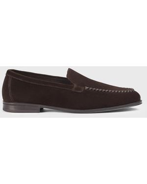 Doucal's Suede Loafers - White