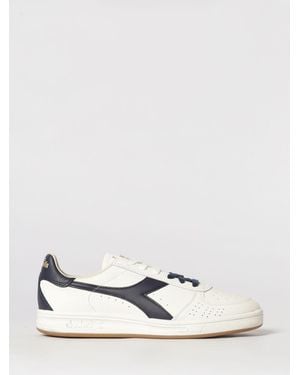 Diadora B.Elite Dominio Grained Leather Trainers - White
