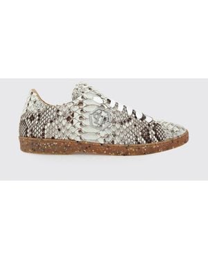 Philipp Plein Python Leather Trainers - White