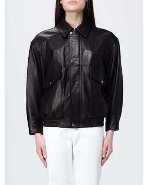DUNST Faux Leather Jacket By - Black