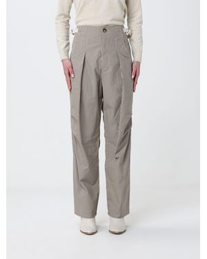 Isabel Marant Ceryne Striped Cotton Pants - Gray