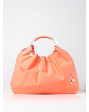 Patrizia Pepe Leather Top-Handle Shoulder Bag - Orange