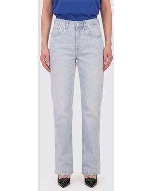Dondup Jeans Rectos De Denim De Algodón - Azul
