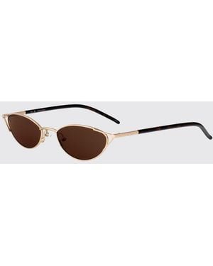 McQueen Gafas De Sol Am0563S De Acetato Y Metal - Blanco