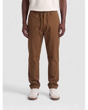 Dries Van Noten Wool Blend Drawstring Trousers - Brown