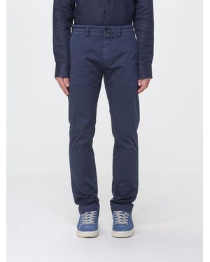 Siviglia Stretch Cotton Chino Trousers - Blue